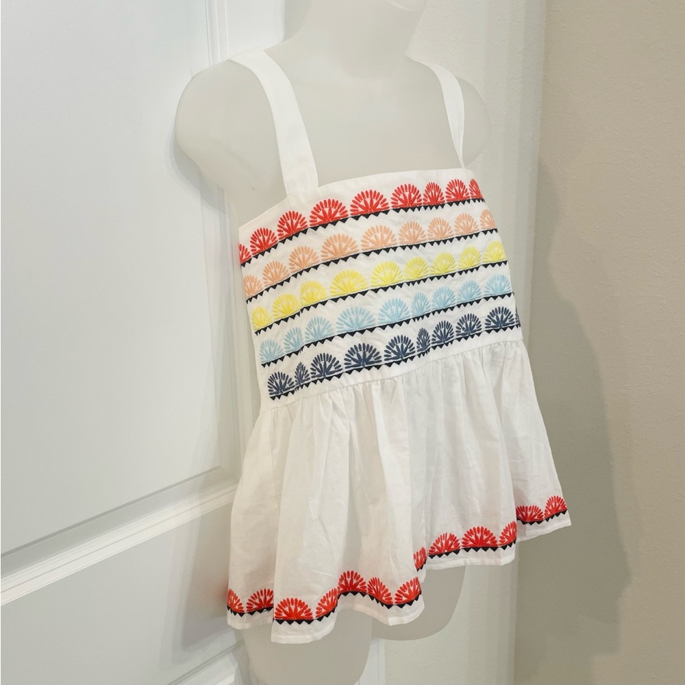 Marie Oliver Tegan Tank - Embroidered Cross-back Top - Picture 2 of 11